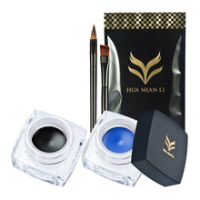 2pc Eye Liner Brushes Waterproof Eyeliner Pearlescent Matte Eye Liner Make Up Brush Set Kit  J4U66