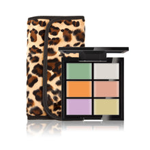 6-Color Concealer +12 Leopard Grain Makeup Brush Make-Up Combination Of Logs Cosmetic Tools maquiagem- J4U66
