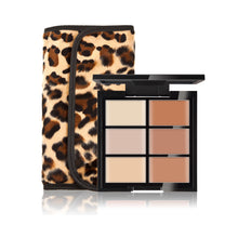 6-Color Concealer +12 Leopard Grain Makeup Brush Make-Up Combination Of Logs Cosmetic Tools maquiagem- J4U66