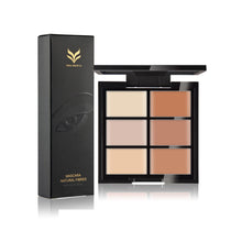 Fashion Professional Make-Up 6-Color Concealer Primer + 3D Fiber Mascara Cosmetic Tools maquiagem- J4U66