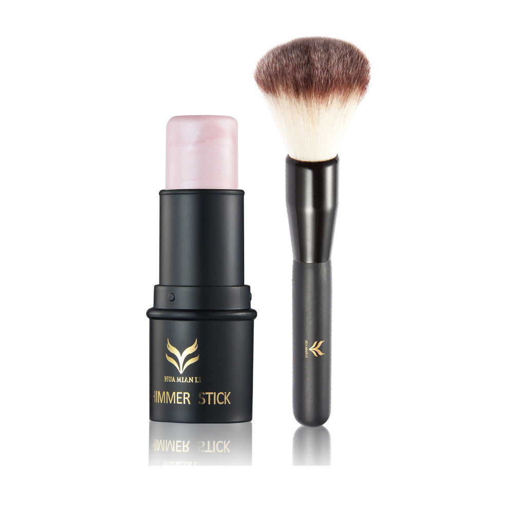 High-Light Bar To Mention Bright paste + Three-Dimensional Brush Repair Capacity Cosmetic Tools maquiagem- J4U66