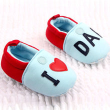 I Love MOM DAD Lovely Baby Girls Boy Shoes Round Toe Flats Soft Slippers Toddler Shoes New J4U66