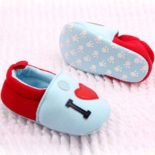 I Love MOM DAD Lovely Baby Girls Boy Shoes Round Toe Flats Soft Slippers Toddler Shoes New J4U66