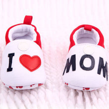 I Love MOM DAD Lovely Baby Girls Boy Shoes Round Toe Flats Soft Slippers Toddler Shoes New J4U66