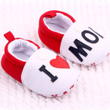 I Love MOM DAD Lovely Baby Girls Boy Shoes Round Toe Flats Soft Slippers Toddler Shoes New J4U66