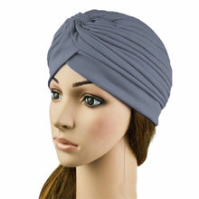 Indian Cap Pleated Headwrap Turban Stretchy Band Hats for Cloche Chemo Hijab BeaniesJFY66