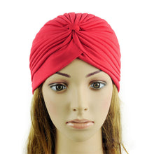 Indian Cap Pleated Headwrap Turban Stretchy Band Hats for Cloche Chemo Hijab BeaniesJFY66