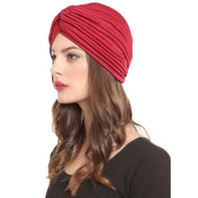 Indian Cap Pleated Headwrap Turban Stretchy Band Hats for Cloche Chemo Hijab BeaniesJFY66