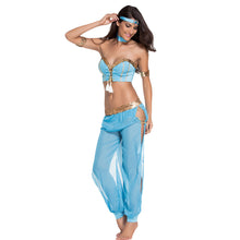 indian women belly dance costumes set crop top sheer pants lace up sequin tassel splits sexy cropped bollywood dance costumes J4U66