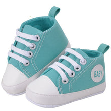 infant 0~1 months unisex baby boy girls soft sole crib cotton shoes casual lace prewalkers 11 12 13 J4U66