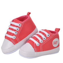 infant 0~1 months unisex baby boy girls soft sole crib cotton shoes casual lace prewalkers 11 12 13 J4U66