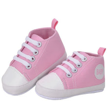 infant 0~1 months unisex baby boy girls soft sole crib cotton shoes casual lace prewalkers 11 12 13 J4U66