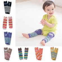 Infant Cute Baby Toddler Girls Boys Warm Leg Warmers Legging Striped Socks Cartoon PY J4U66
