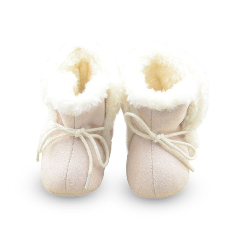 Infant Girl Fleece Crib Shoes born Toddler Boot Baby Walking Shoes PY5 J4U66