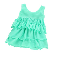 Infants Baby Girls Chiffon Tutu Ruffle Dress Princess Vest Dresses Clothes M-XXL J4U66