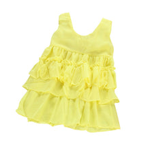 Infants Baby Girls Chiffon Tutu Ruffle Dress Princess Vest Dresses Clothes M-XXL J4U66
