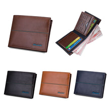 Mens Women Leather Credit Card Holder/Case Card Holder Wallet Business Card Package PU Leather Bag Purse Wallet J4U66