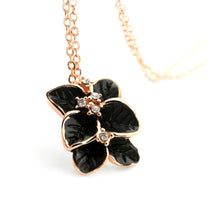 Jewelry Set Rose Austrian Crystal Enamel Earring/Necklace Flower Set GT Earrings Necklaces Jewelry Sets J4U66
