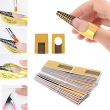 100pc Nail Art Tips Extension Forms Guide French DIY Tool Acrylic UV Gel J4U66
