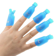 10pc Nail Art Polish Lacquer Easy Remover Soak Off Cap Clip Magic UV Gel Nail Polish Remover Wrap Tools  J4U66