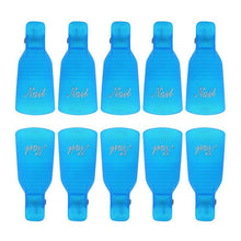 10pc Nail Art Polish Lacquer Easy Remover Soak Off Cap Clip Magic UV Gel Nail Polish Remover Wrap Tools  J4U66