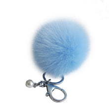 18 Fluffy Ball Keychain Cute Simulation Rabbit Fur Ball Key Chain For Car Key Ring Car Ornaments Bag Pendant key ring J4U66