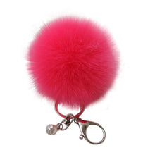 18 Fluffy Ball Keychain Cute Simulation Rabbit Fur Ball Key Chain For Car Key Ring Car Ornaments Bag Pendant key ring J4U66