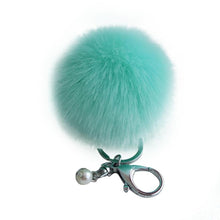 18 Fluffy Ball Keychain Cute Simulation Rabbit Fur Ball Key Chain For Car Key Ring Car Ornaments Bag Pendant key ring J4U66