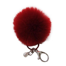 18 Fluffy Ball Keychain Cute Simulation Rabbit Fur Ball Key Chain For Car Key Ring Car Ornaments Bag Pendant key ring J4U66