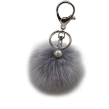 18 Fluffy Ball Keychain Cute Simulation Rabbit Fur Ball Key Chain For Car Key Ring Car Ornaments Bag Pendant key ring J4U66