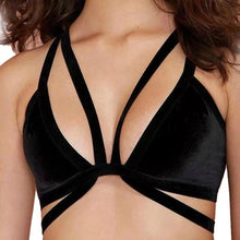 exy Crop Tops Women Strap VCut Out Shirt Beach Tank Crop Top Corset Black  J4U66