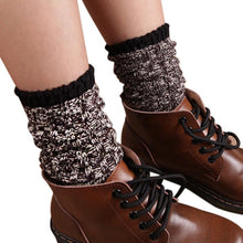 Fashion Women Boot In Tube Socks Vintage Thick Knitting Women Socks & J4U66