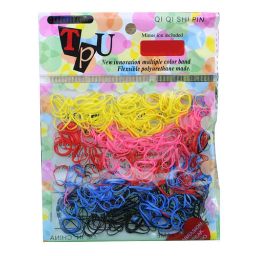 200-300pc Rubber Hairband Rope Ponytail Holder Elastic Hair Band Ties Braids Fast Shipping & s J4U66