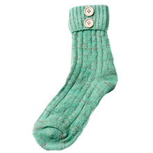 Socks Women Solid Color Knitted Cashmere Socks Fashion Socks  J4U66