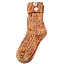 Socks Women Solid Color Knitted Cashmere Socks Fashion Socks  J4U66