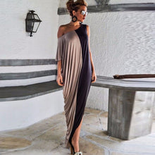 100% Women Casual Loose Off Shoulder Long Maxi Dress plus size office dress  J4U66