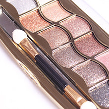 12 colors diamond bright colorful eye shadow super flash paleta de maquiagem Glitter eyeshadow with brush makeup J4U66