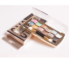 12 colors diamond bright colorful eye shadow super flash paleta de maquiagem Glitter eyeshadow with brush makeup J4U66
