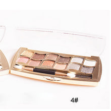 12 colors diamond bright colorful eye shadow super flash paleta de maquiagem Glitter eyeshadow with brush makeup J4U66