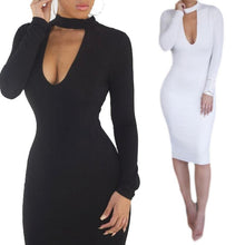 Women Outfits Sexy Slim Bodycon Dresses Long Sleeve Bandage Dresses Fast Shipping J4U66