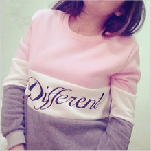 Womens Letters Printed Long Sleeve Sweatshirt Pullover Shirt Tops Blouse  J4U66