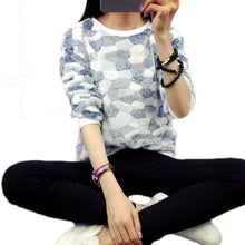 Womens Loose Long Sleeve Sweatshirt Pullover Shirt Tops Blouse  J4U66