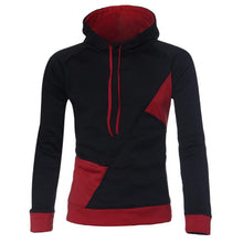 Men's Fashion Slim Fit Long Sleeve Splice Hooded Hoodies Outwear Top Hooded Sportswear J4U66