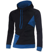 Men's Fashion Slim Fit Long Sleeve Splice Hooded Hoodies Outwear Top Hooded Sportswear J4U66