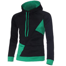 Men's Fashion Slim Fit Long Sleeve Splice Hooded Hoodies Outwear Top Hooded Sportswear J4U66