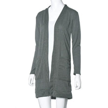 Korean Womens Lady Elegant Casual Knit Sleeve Sweater Coat Loose Long Cardigan Jacket Fast Shipping J4U66