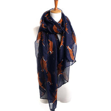 Lady Soft Scarves Womens Long Cute Fox Print Scarf Wraps Shawl  J4U66