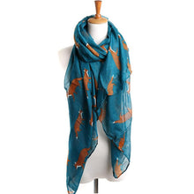 Lady Soft Scarves Womens Long Cute Fox Print Scarf Wraps Shawl  J4U66