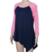 Women Blusas Irregular Casual Loose Elegant T Shirt Long Sleeve ShirtsTops Plus Size J4U66