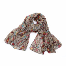 Women Ladies Owl Print Long Scarf Warm Wrap Shawl Fast Shipping J4U66